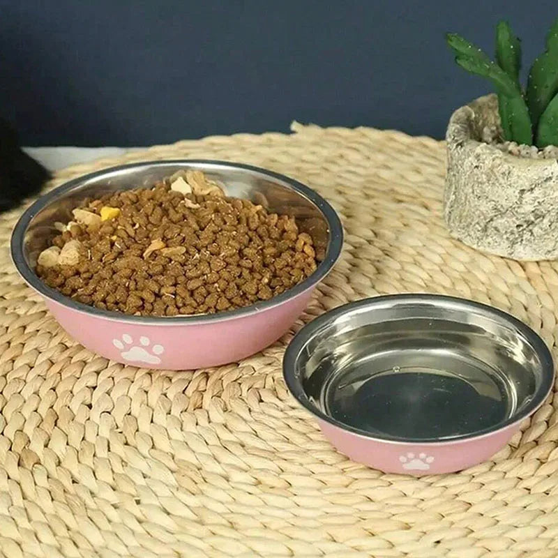 Best-selling stainless steel bowl for cats and dogs, beautiful and durable, anti-slip bottom design for easy eating