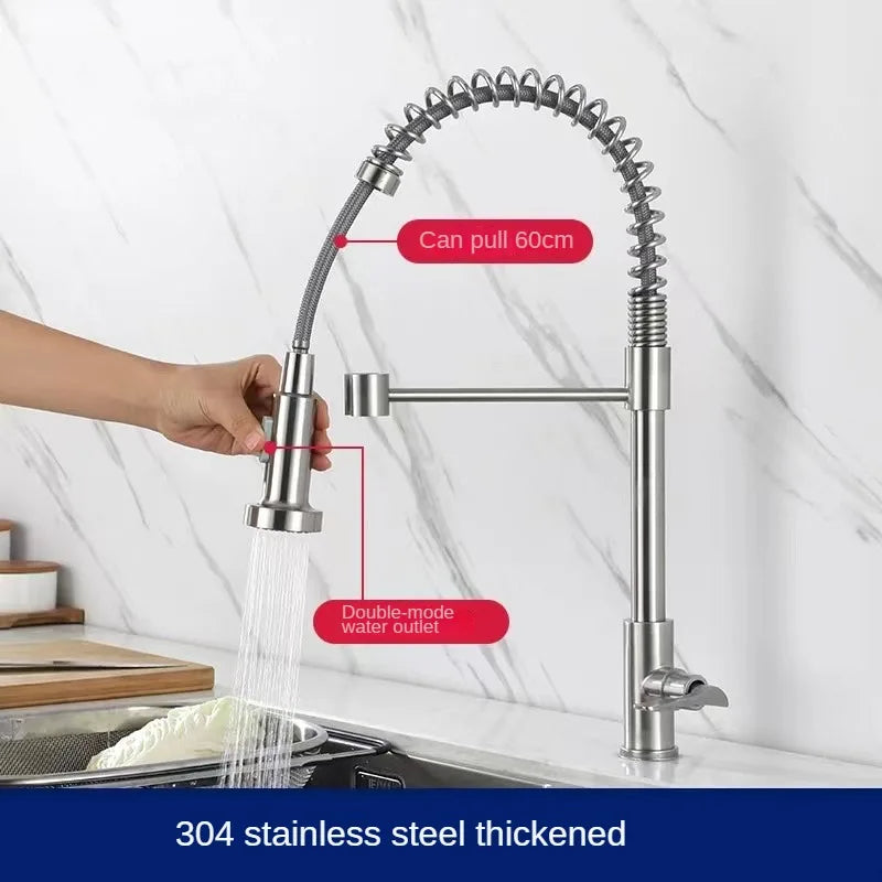 Kitchen Wall Faucet Deck Mounted Single Cold Tap 360 Degree Rotation Stream Sprayer Nozzle Sink Taps Batidora  Grifo Cocina