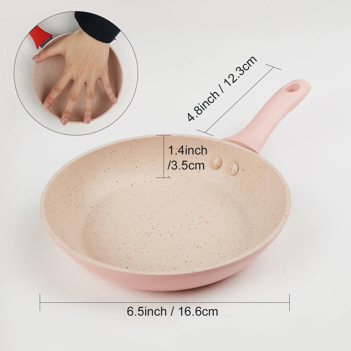 Egg frying pan medical stone non-stick frying pan pan Bao Bao complementary food pot breakfast pot