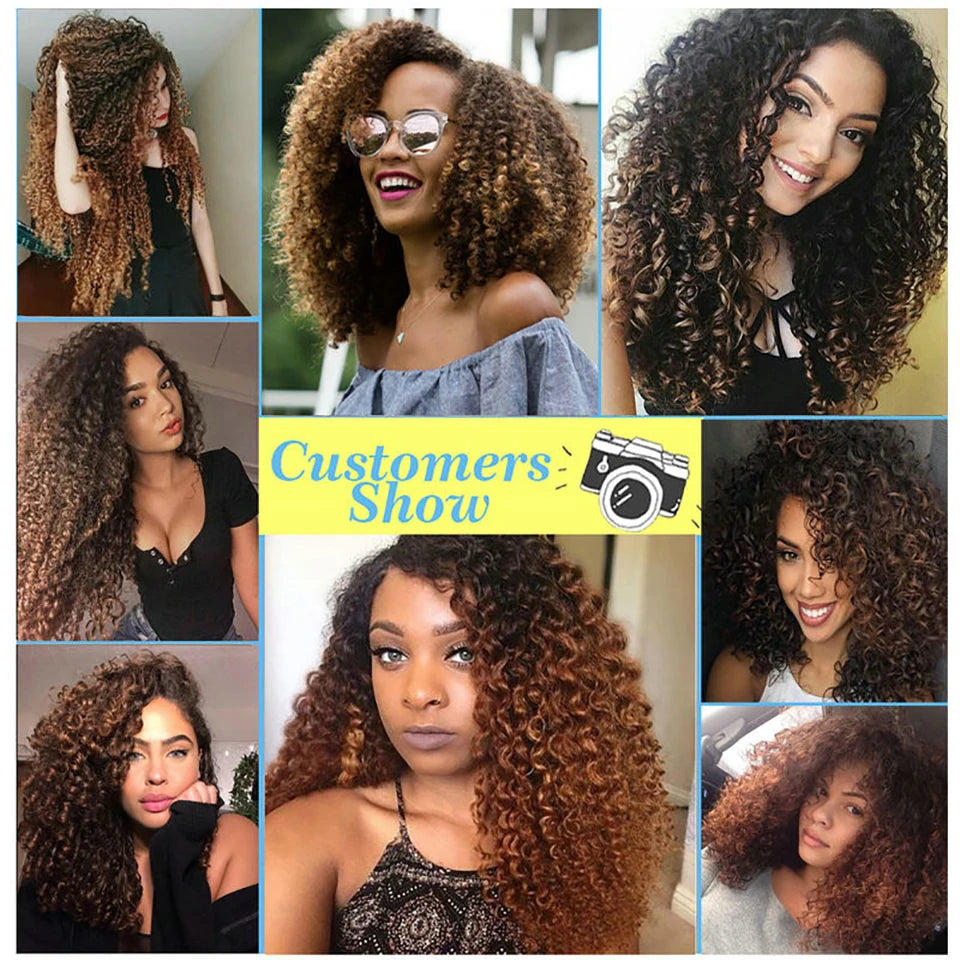 Ombre 1b/27 Color Deep Wave Bundles Human Hair Extensions 100% Brazilian Virgin Hair 1b/27 Color Deep Wave Bundles Human Hair