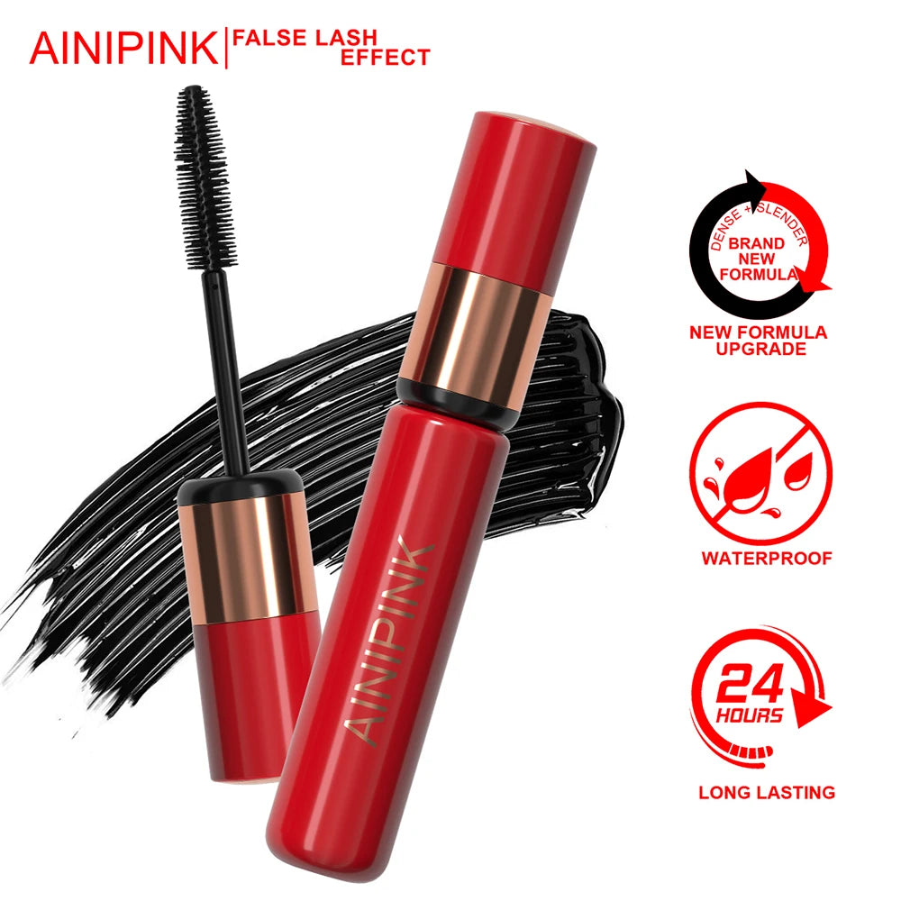 Curling Volumizing Black Mascara Lengthening Waterproof Long-lasting Smudge-proof Y2K Daily&Party Makeup Gift Suitable For Skins
