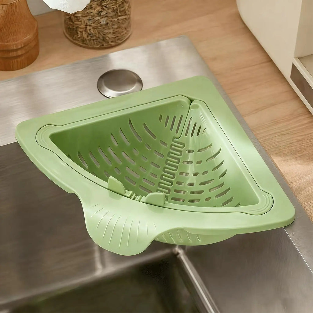 Storage Container Capacity Suction Cup Kitchen Sink Strainer Basket with Simple Installation Corner Sink Trash for Kitchen
