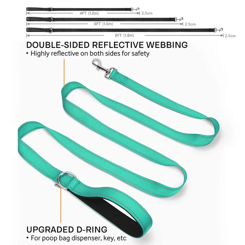 Pet Harness Collar Lead Strap Night Reflection Top Quality Dog Cat Towing Rope 1.2/1.5/1.8m Guard Rope Walking Training Leash