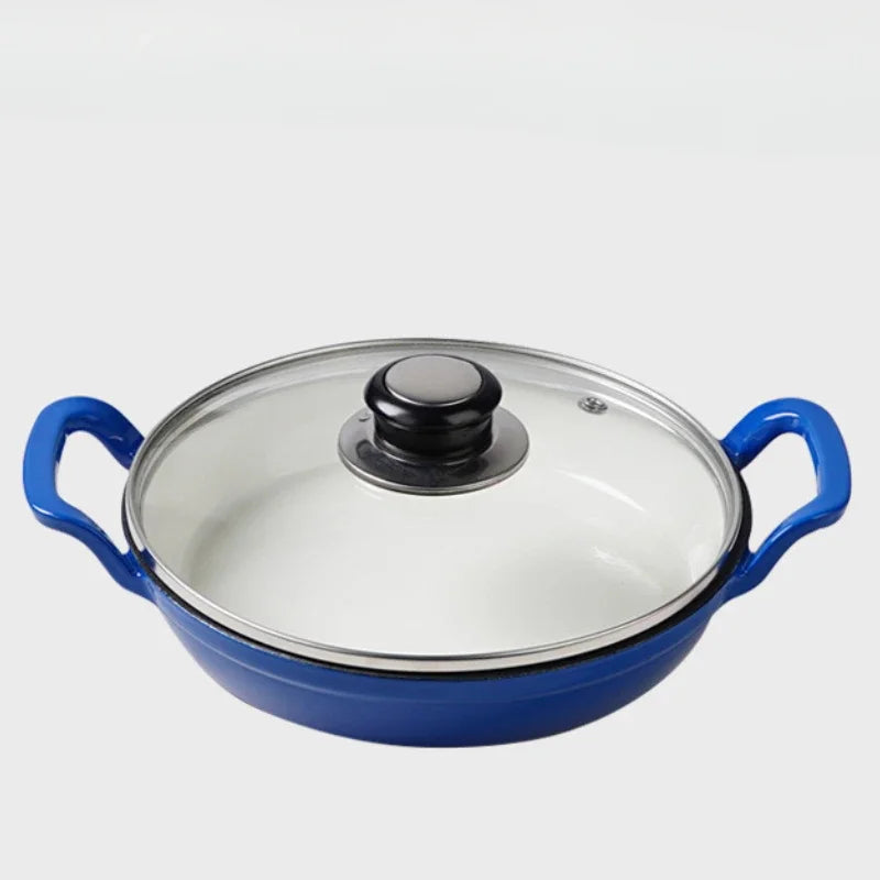 Double Ear Thickening Non-stick Pan Lightweight Household Omelette Pan for Gas Stove And Induction Cooker Universal Use