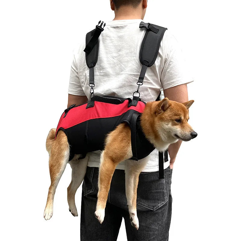 Dog Out-of-Town Shoulder Bag With Cross-Hugging Design Multi-Functional Parachute Bag With Shoulder Straps Pet Portable Four-Leg