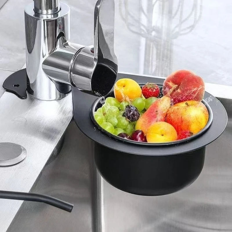 Stainless Steel Sink Strainer-Elegant Curved Design,Easy-to-Clean Draining Rack Perfect Kitchen Accessory Birthday Gift Suitable