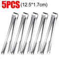 Ice Tongs Stainless Steel Bread Cake Clamps Salad Coffee Sugar Cubes Clips for Restaurant Bar Party Serving Tongs Kitchen Tools