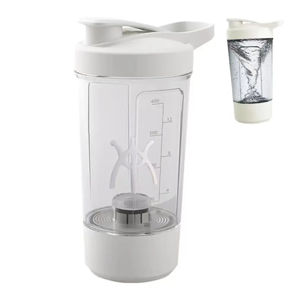 Electric Self Stirring Mug, Protein Powder Milkshake Shaker Bottle ,USB Charging Shaker Cup with Scale 15 Oz Water Cup, BPA Free