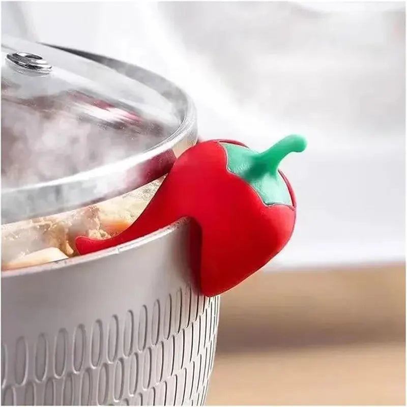 Silicone Pot Lid, Anti-overflow Rack, Heat-resistant Anti-overflow Stopper, Lid Lifter, Durable Bracket Creative Kitchen Gadgets
