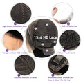200% Density 13x6 Hd Lace Frontal Wigs Brazilian 34 38 Inch Deep Wave Human Hair 5x5 Lace Front Wig For Black Women Pre Plucked