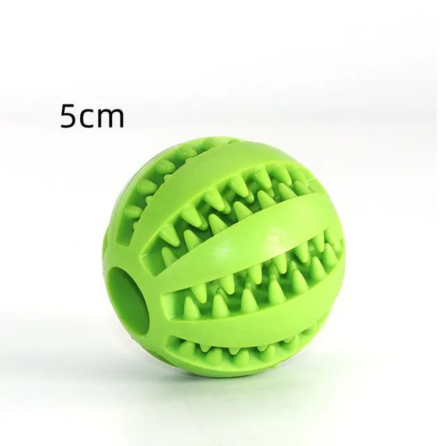 Rubber Pet Dog Toys Dog Chew Toys Tooth Cleaning Treat Ball Extra-tough Interactive Elasticity Ball for Pet Accessories