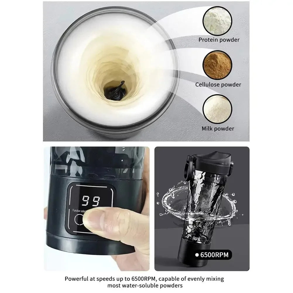 New In Auto Mixing Cup 3 speed Power Electric Shaker Bottle For milkshake Coffee Protein Shakes  Fitness Blender Kitchen Outdoor