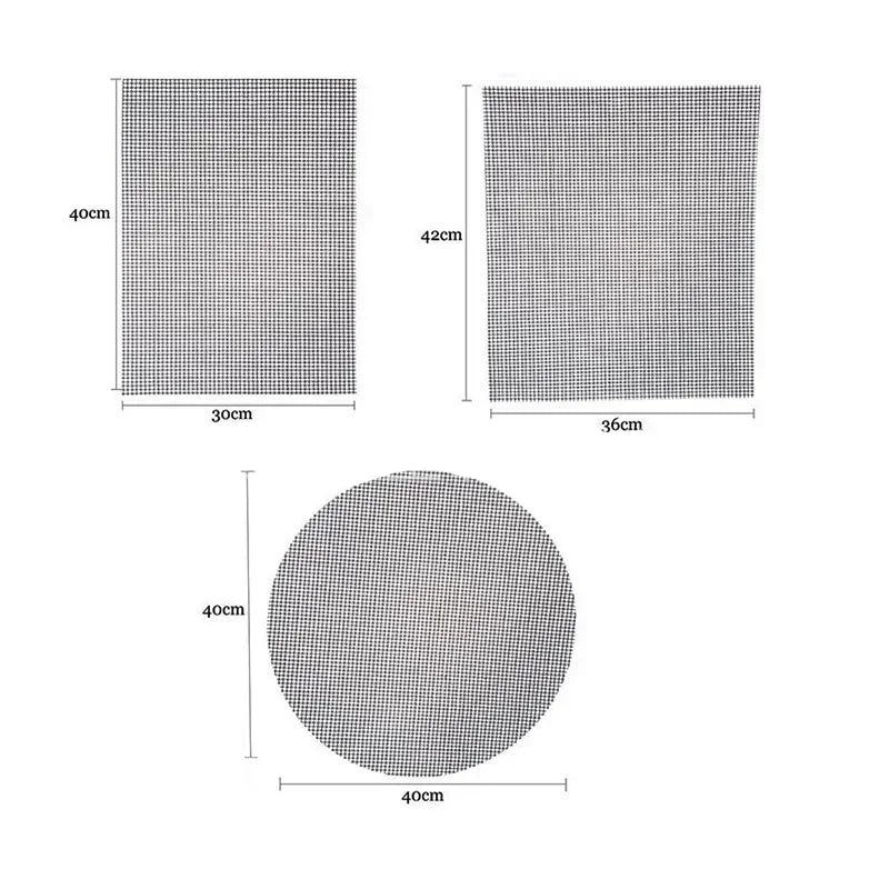 Bbq Barbecue PTFE Mesh Mat, Fiberglass Mesh, Non-stick Grill Liner, Barbecue Mesh Sheet Accesorios Camping Bbq Grill Mat