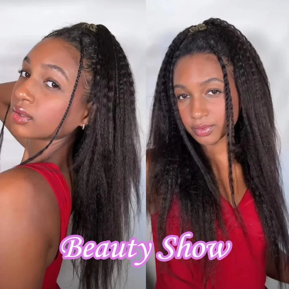 Kinky Straight Crochet Human Hair Extensions Small Spirals Deep Pixie Crochet Hair Pre Separated Knotless Miracle Knot Braids