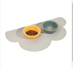 Waterproof Pet Mat For Dog Cat Solid Color Silicone Pet Food Feeding Pad Pet Bowl Drinking Mat Portable Dog Feeding Mat Placemat