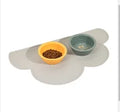 Waterproof Pet Mat For Dog Cat Solid Color Silicone Pet Food Feeding Pad Pet Bowl Drinking Mat Portable Dog Feeding Mat Placemat