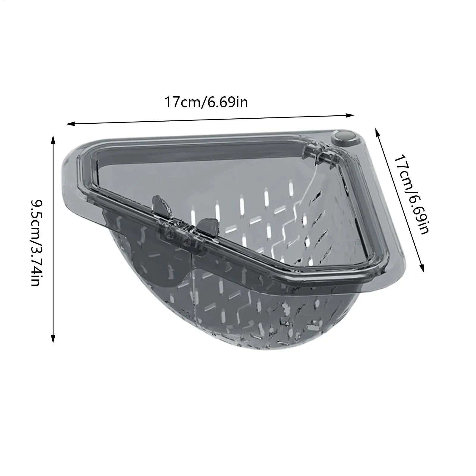 1PC Sink Food Catcher Corner Basket Magnetic Suction Drainage Triangle Drying Rack No-Drill Kitchen Cleaning Drain Baskets