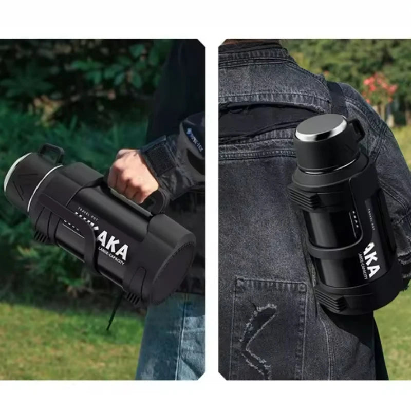 Portable Vacuum Insulated Cup Large Capacity 316 Stainless Steel Thermos Cup Outdoor Car Insulation Cooling Water Kettle