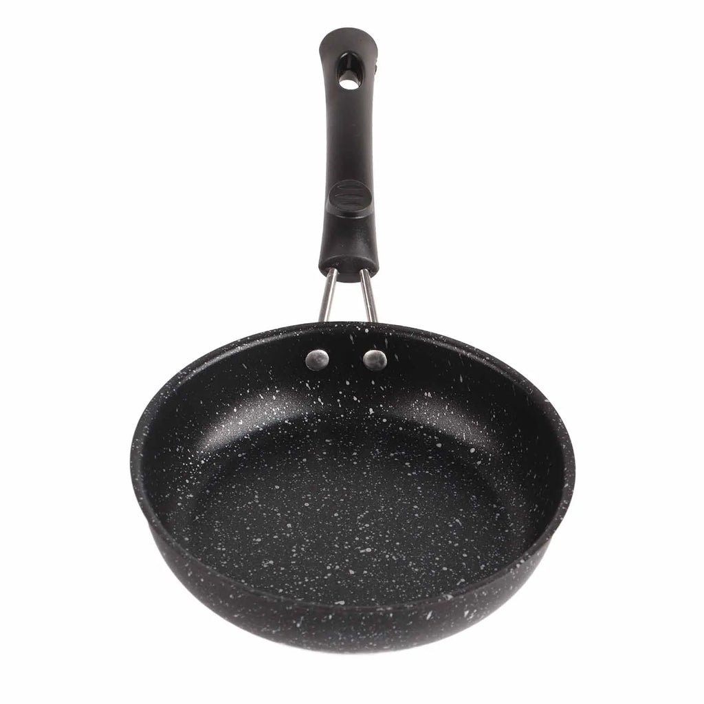 Frying Pan Stainless Steel Egg Pan Ergonomic Handle Fast Even Conduction Antistick Cooking Skillet for Bacon Steak Onion