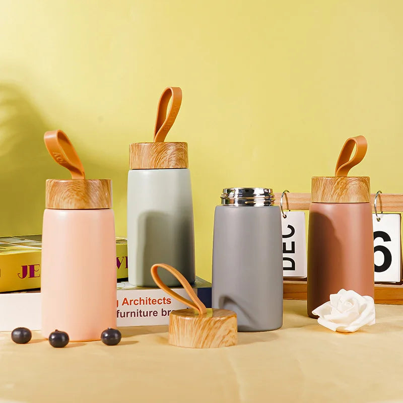Insulated Coffee Mug 304 Stainless Steel Tumbler Water Thermos Vacuum Flask Mini Water Bottle Portable Travel Mug Thermal Cup
