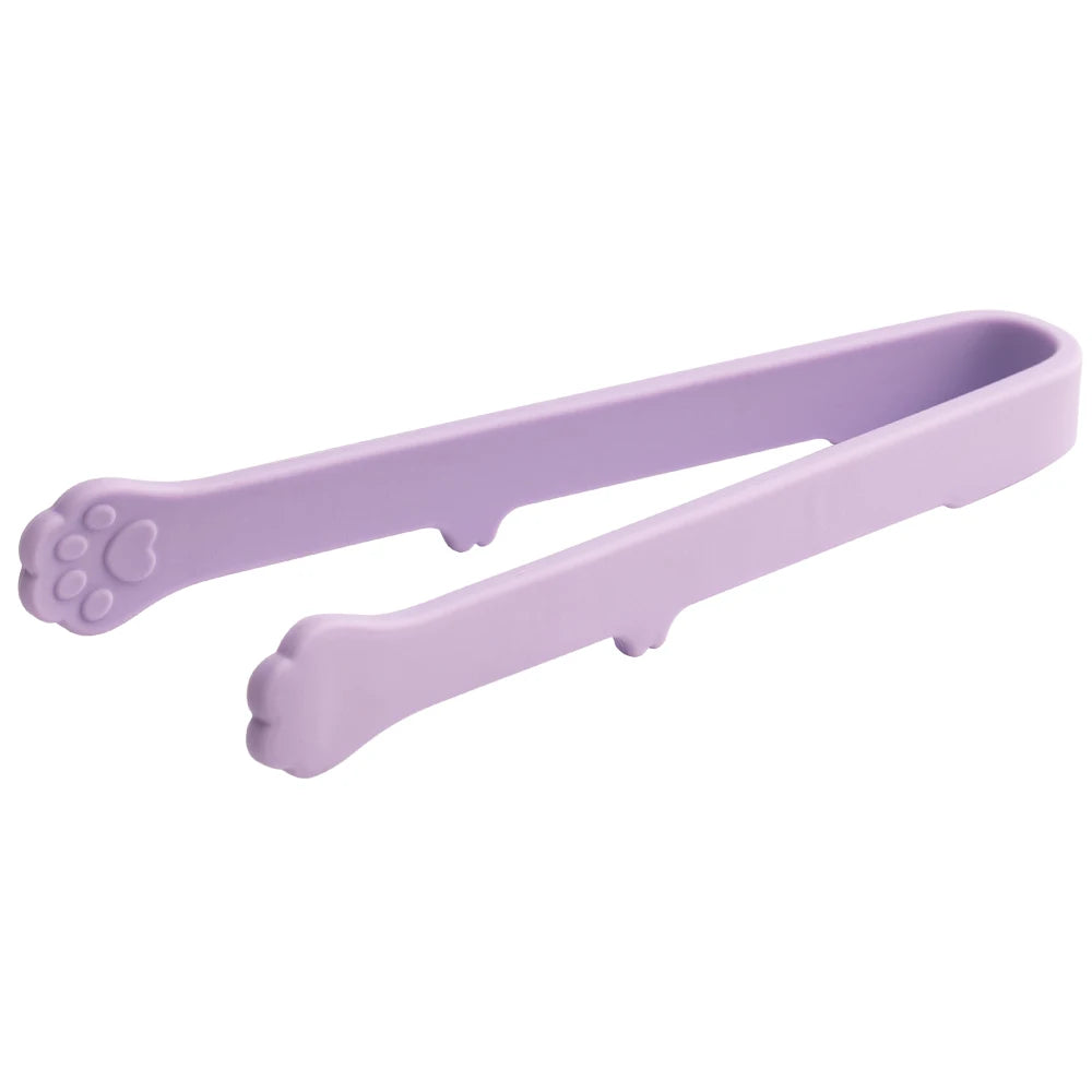 1Pc Creative Silicone Mini Snack Non-Stick Food Tongs Non-slip Heat Resistant BBQ Bread Ice Cube Clip Kitchen Accessories