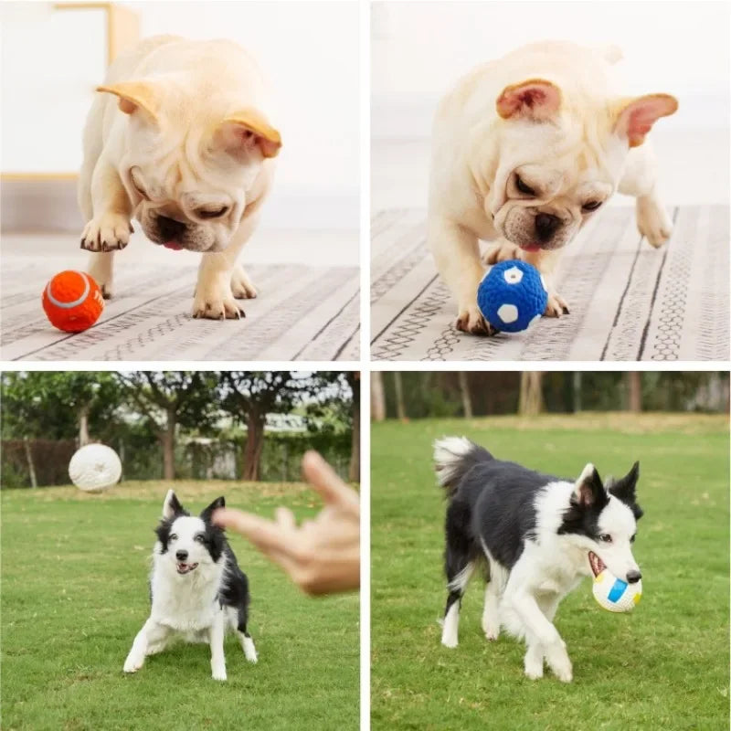 Internet Celebrity Hot Dog Toy Latex Rugby Tennis Dog Bite  Sound Ball Pet Toy Grinding Sound Toy Latex Rugby Dog Toy Latex New