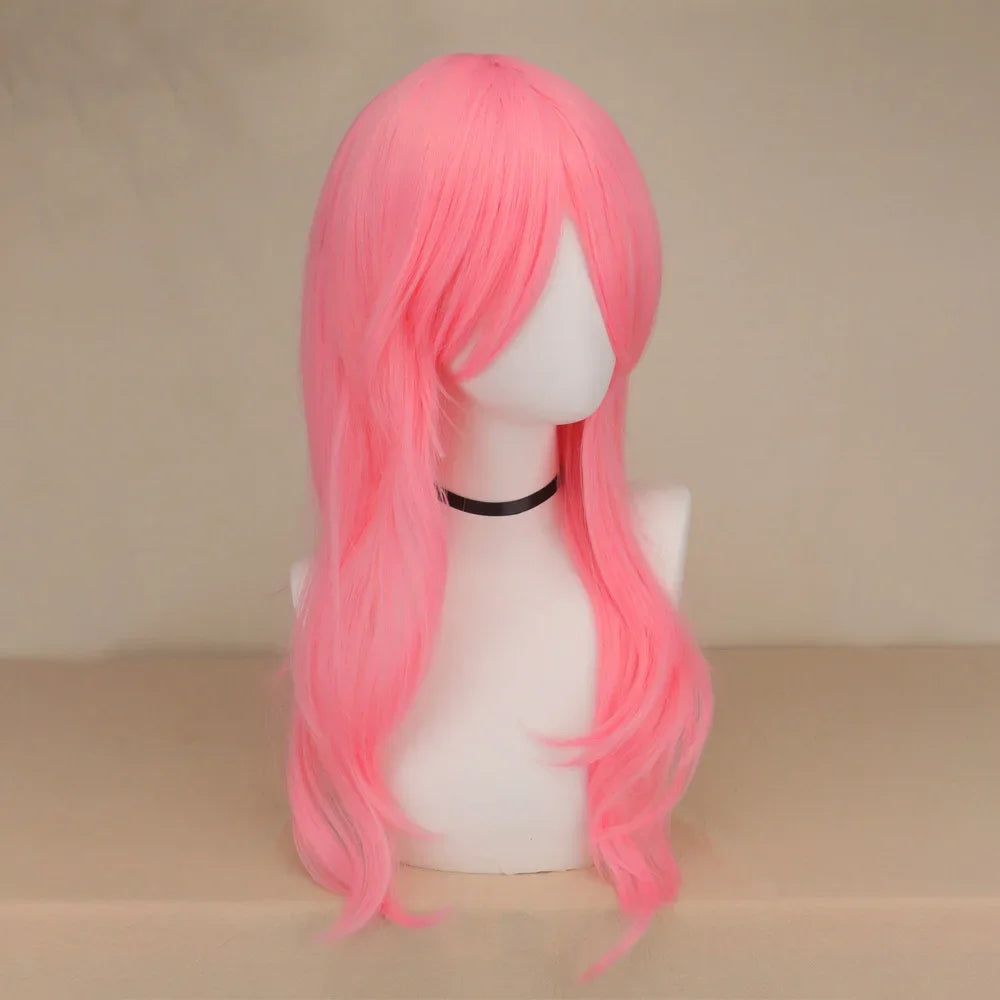 Anime Fluttershy Cosplay Synthetic Wig Long Curly Wave Hair Pink Wig Cosplay Cosplay Wigs Heat Resistant Wigs Hair