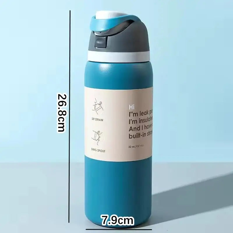Vacuum Flasks & Thermoses Water Bottle Drinkware Thermo Tumbler Stainless Steel Thermal Mug Cold Hot Coffee