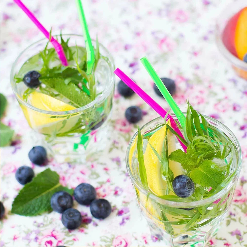 50-1000PCS Colorful Drinking Straw Milk Tea rietjes Straw Bar Party Wedding Kitchen Home Accessories Beverage Straw Wholesale ﻿