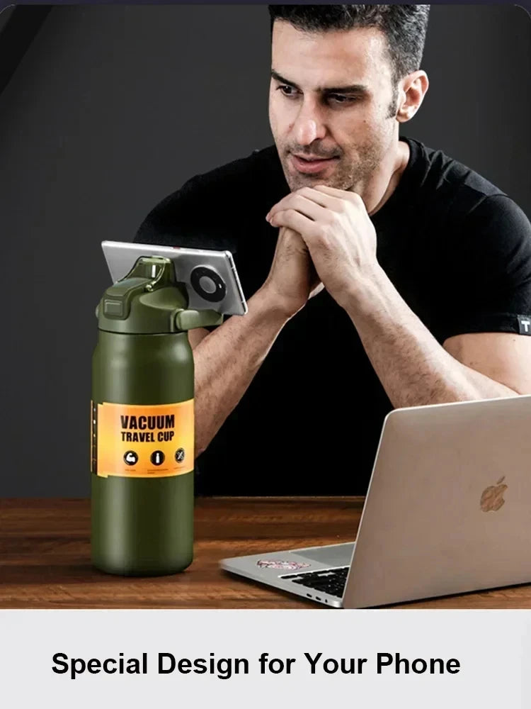 Large-capacity insulated cup - 304 stainless steel - Leisure and sports travel bag - Insulated cup
