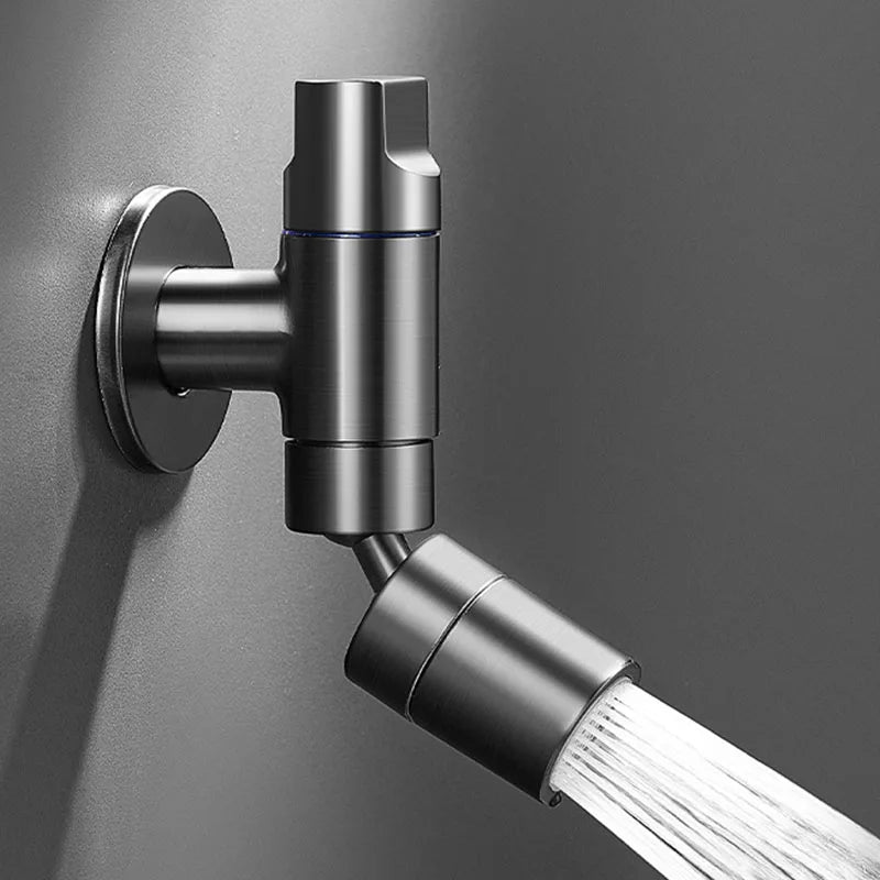 Stainless Steel Single Cold Faucet G1/2 In-wall Cleaning Room Mop Pool Faucet Bathroom Cleaning Faucet Mini Space Saving