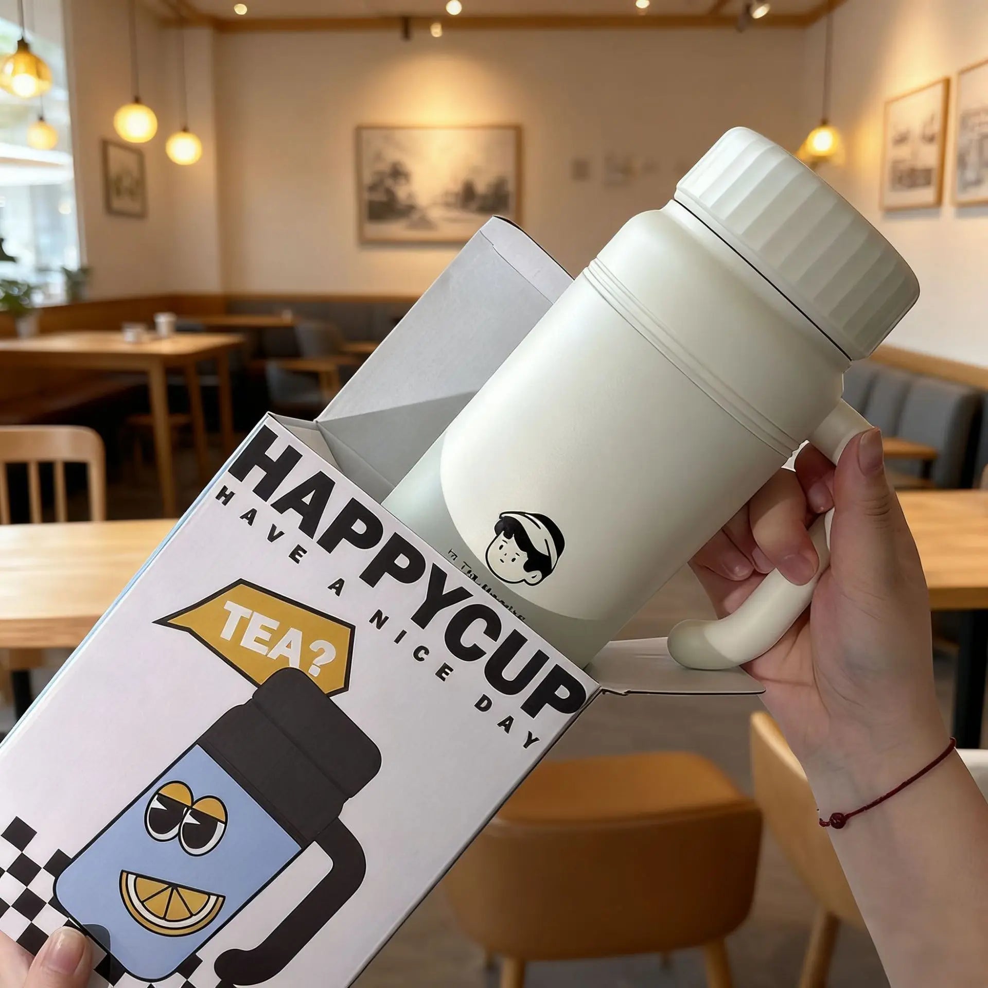 New 316 stainless steel insulated cup - Large capacity insulated bottle - High appearance quality coffee insulated pot - Gift