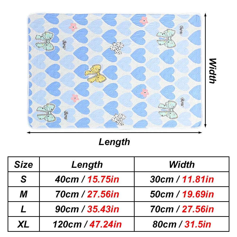 1PC Print Guinea Pig Pee Pad Reusable Cage Liner Mats for Small Animals Hamsters Rabbits & Squirrels Multi-Purpose Easy To Clean