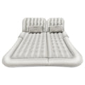 Universal Foldable Inflatable Bed Portable Inflatable Mattress Set Car Back Seat Sleeping Flocking Air Bed Cushion w/Pump+Pillow