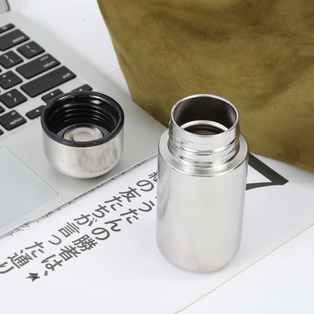 Mini Pocket Titanium Tumbler 150ML Thermos 5OZ Coffee Mugs Cup Vacuum Flask Drinking Water Bottle insulated gourde titane bucket