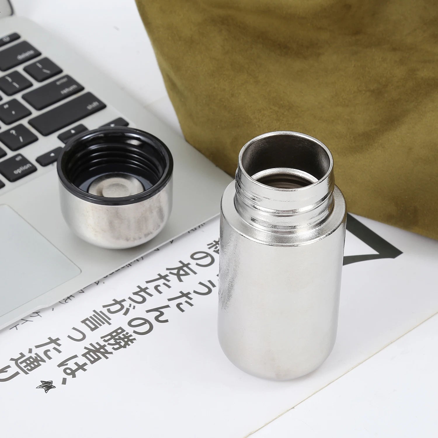 Mini Pocket Titanium Tumbler 150ML Thermos 5OZ Coffee Mugs Cup Vacuum Flask Drinking Water Bottle insulated gourde titane bucket