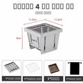 Portable ket Stainl Steel BBQ ill Outdoor Cam Home Garden  Stove Tea Cooking Stove Detachable Butane Fuel