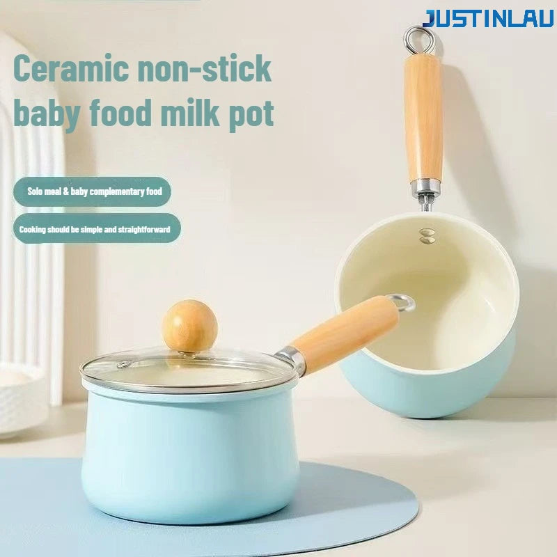 JUSTINLAU 20cm Diameter Non Stick Pan Eco-Friendly Suitable for Outdoor Use in The Home utensílios de cozinha cooking pot