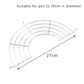 304 Stainless Steel Thick Line Semicircle Hanging Pan Frying Drain Line Rack Kitchen Accessories Insulation Pot Rack Steam Rack