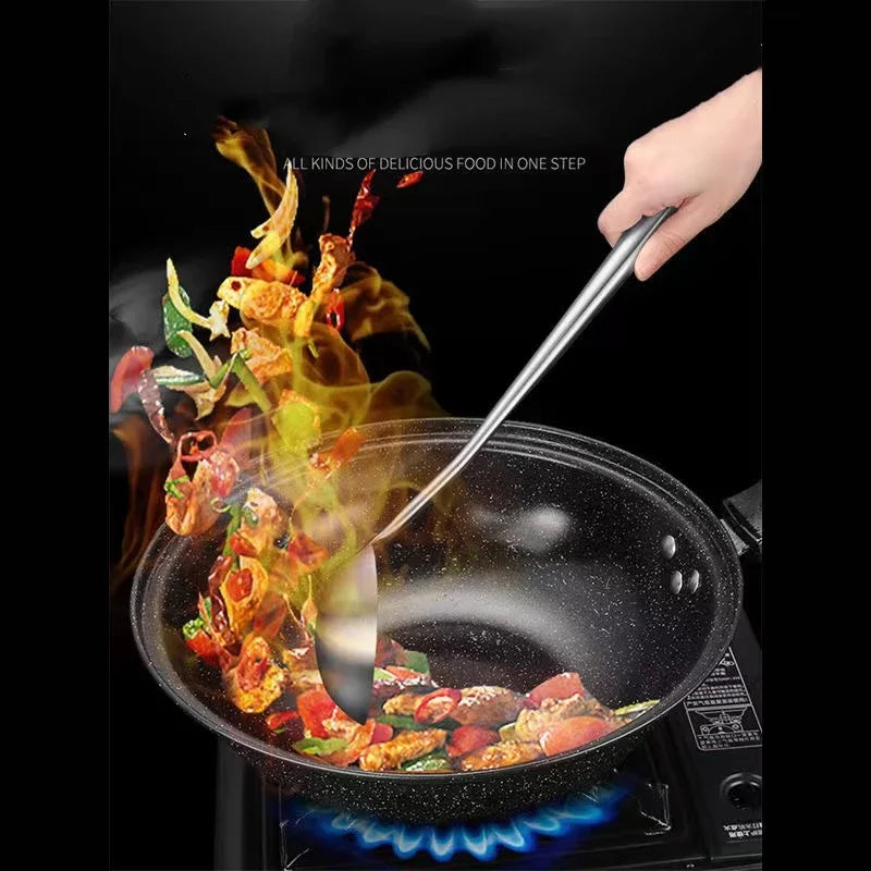 304 Stainless Steel Wok Spatula Metal kitchen utensils Slotted Turner Spoon Ladle Cooking Tools Utensil Set Kitchen Accessories