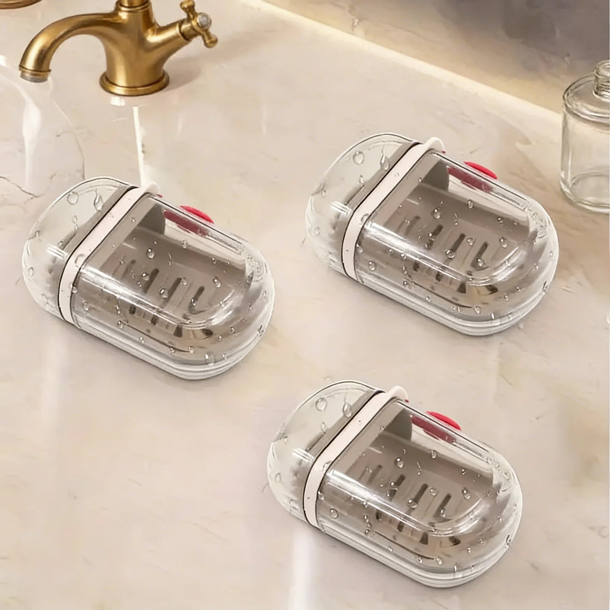 1pc Portable Travel Soap Box with Lid, Portable Sealed Drain Soap Container, Suitable for Travel and Outdoor Leisure.