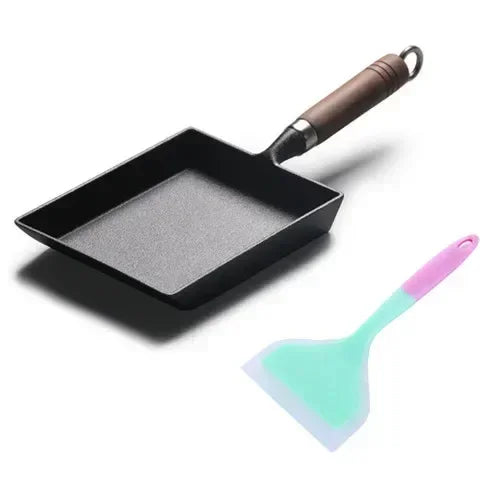 Thickened Japanese Omelette Pan / Tamagoyaki Pan, Non-stick Rectangle Mini Egg Frying Pan - Cast Iron / Aluminum Alloy