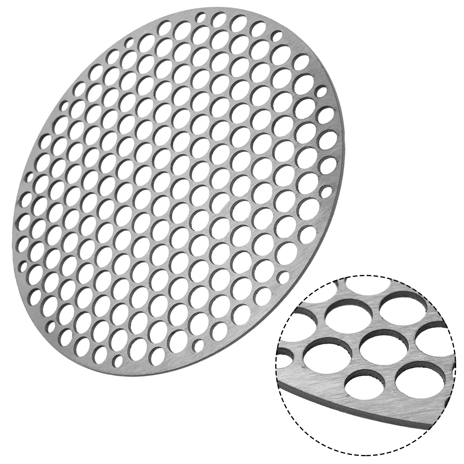 Stainless Steel Round Grill Net BBQ Mat Carbon Furnace Steam Nets Barbecue Rack Round Outdoor Camping Barbecue Rack