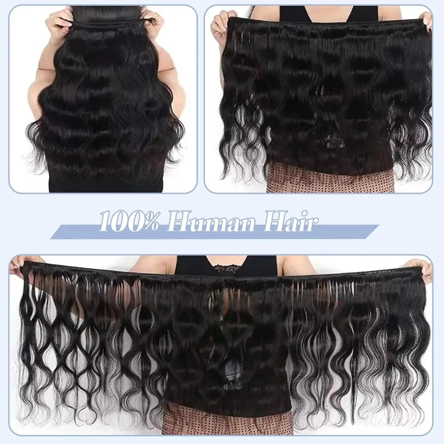 16A Brazilian Body Wave Bundles With 4x4 Lace Closure Human Hair 30 40 Inch 100% Raw Unprocessed Human Hair Extensions Bundles
