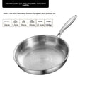 26/28cm German Pure Titanium Frying Pan 26/28cm Non-stick Uncoated Fish Scale Hammer Pattern Titanium Alloy Cookware