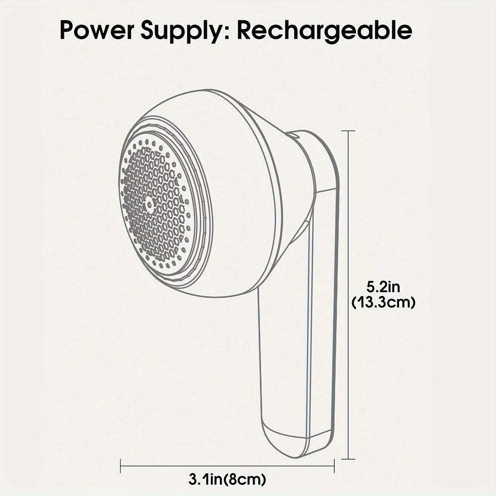 1PC USB Fabric Shaver - Remove Lint Pills from Clothes Carpet - Portable Lithium Battery for Home Travel