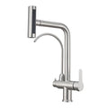 Waterfall Faucet Multi-functional 4 Mode pure Hot Cold Water Kitchen Faucet Sprayer Sink Wash Tap 360° Rotation gun gray Brushed