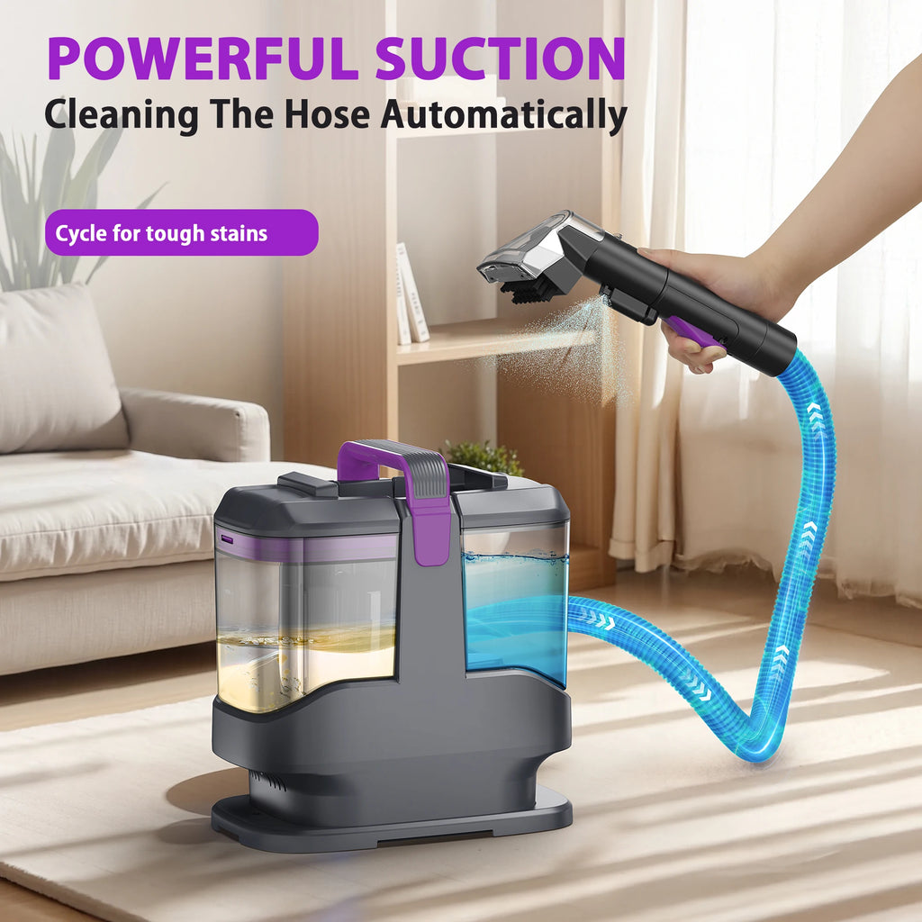 YISORA C9 Portable Carpet & Upholstery Cleaner Machine, 15Kpa 13.5ft Corded Spot Cleaner for Carpet, Sofa, Car Seat