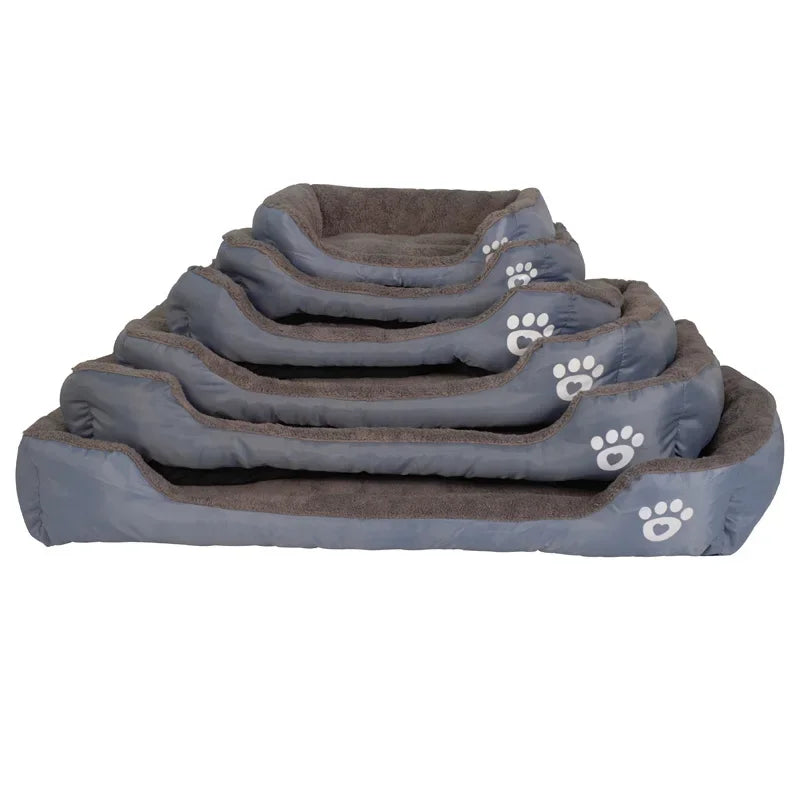 S-3XL 9 Colors Winter Paw Pet Sofa Dog Beds Waterproof Bottom Soft Fleece Warm Cat Bed House dog bed for small and large dogs