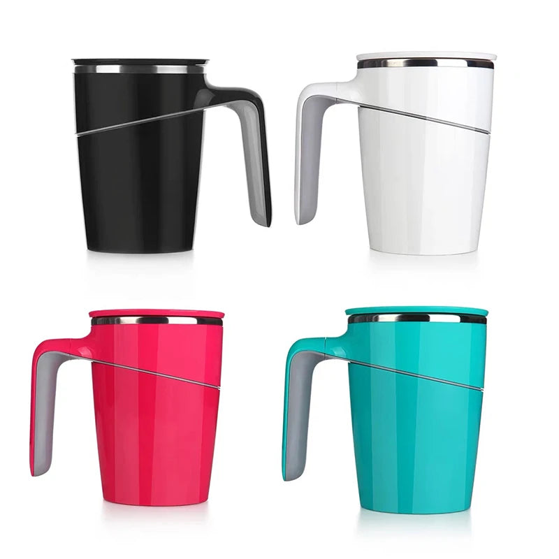 Not Pouring Cup Innovation Magic Sucker Splash Proof Nonslip ABS Double Insulation Home Tea 304 Stainless Thermos HomeTea Mug